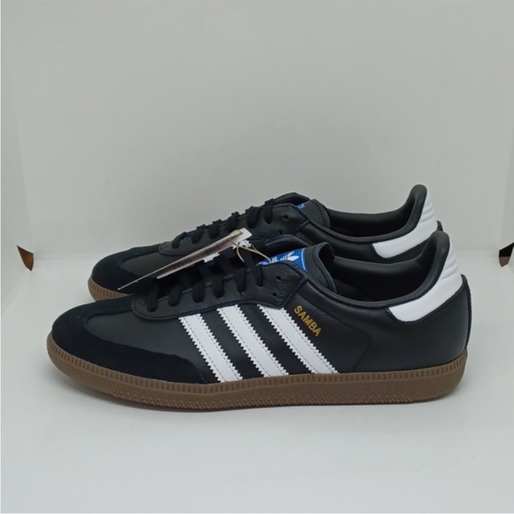 NWB Adidas Samba Original Black/White Shoes Sz 6.5 - Picture 9 of 12